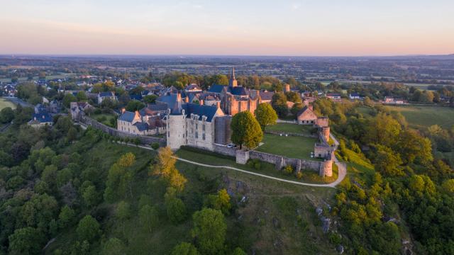 Vue aérienne de Sainte-Suzanne