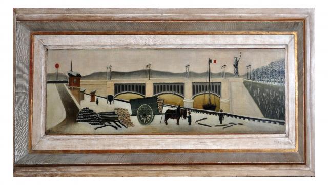 Toile d'Henri Rousseau - Pont de Grenelle - Manas