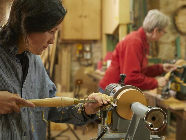 Herve Wales - Ebeniste - Atelier de l'abbaye - gouge