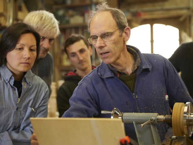 Stage tournage sur bois - Atelier de l'Abbaye - bougeoir