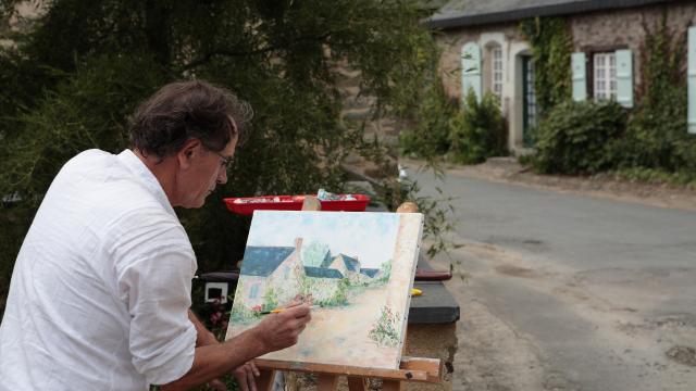 Les peintres dans la rue -Saint Denis D Anjou