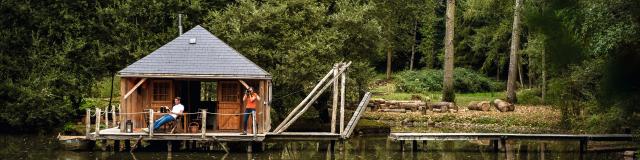 Cabane sur l'eau - Le Bois à Forcé