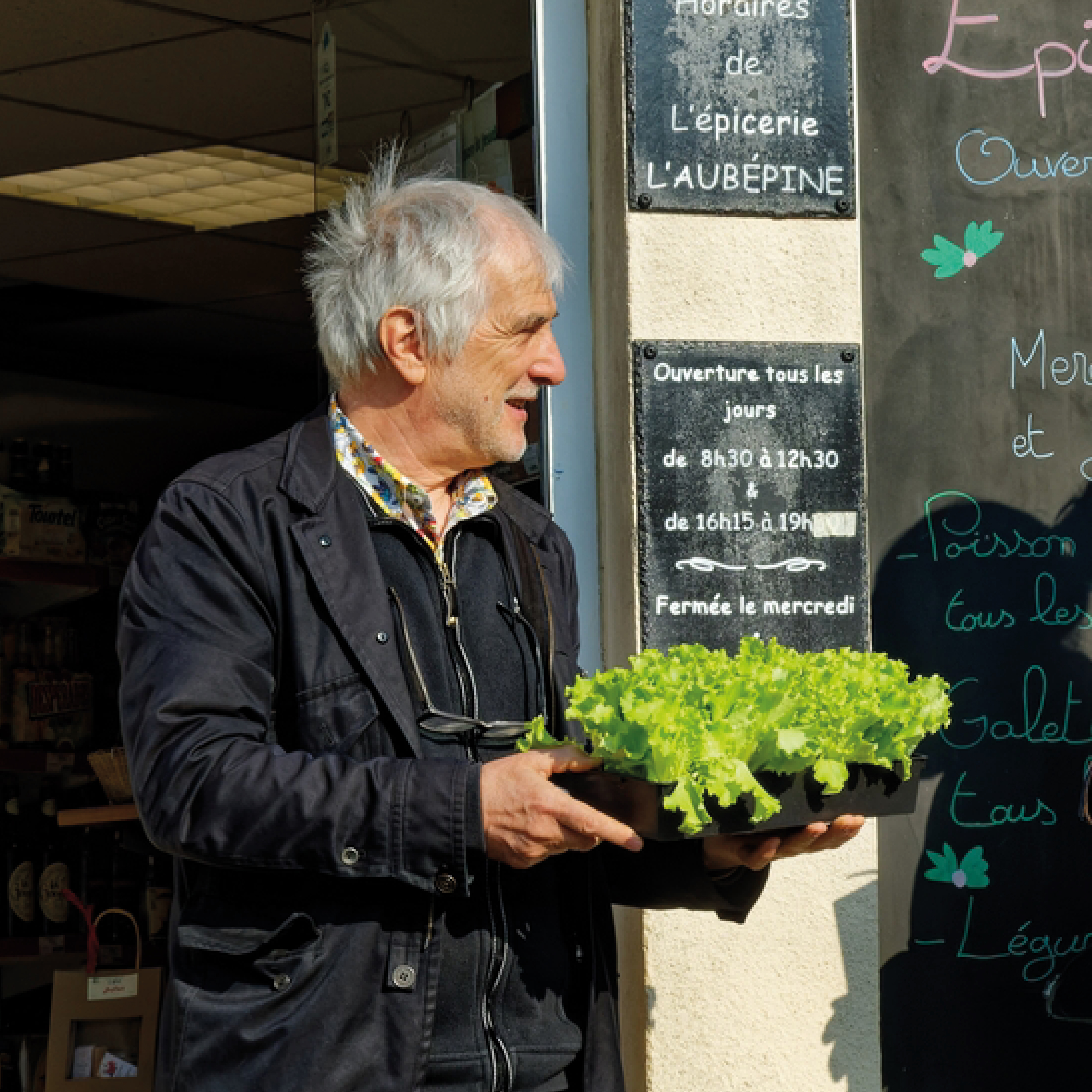 Portrait Philippe Boissel - épicerie Aubépine - Mayenne