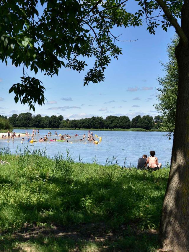 Baignade à La Rincerie en Mayenne