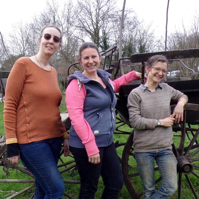 photo de Clotilde, Flavie et Marie de l'étinbulle à Pré-en-Pail